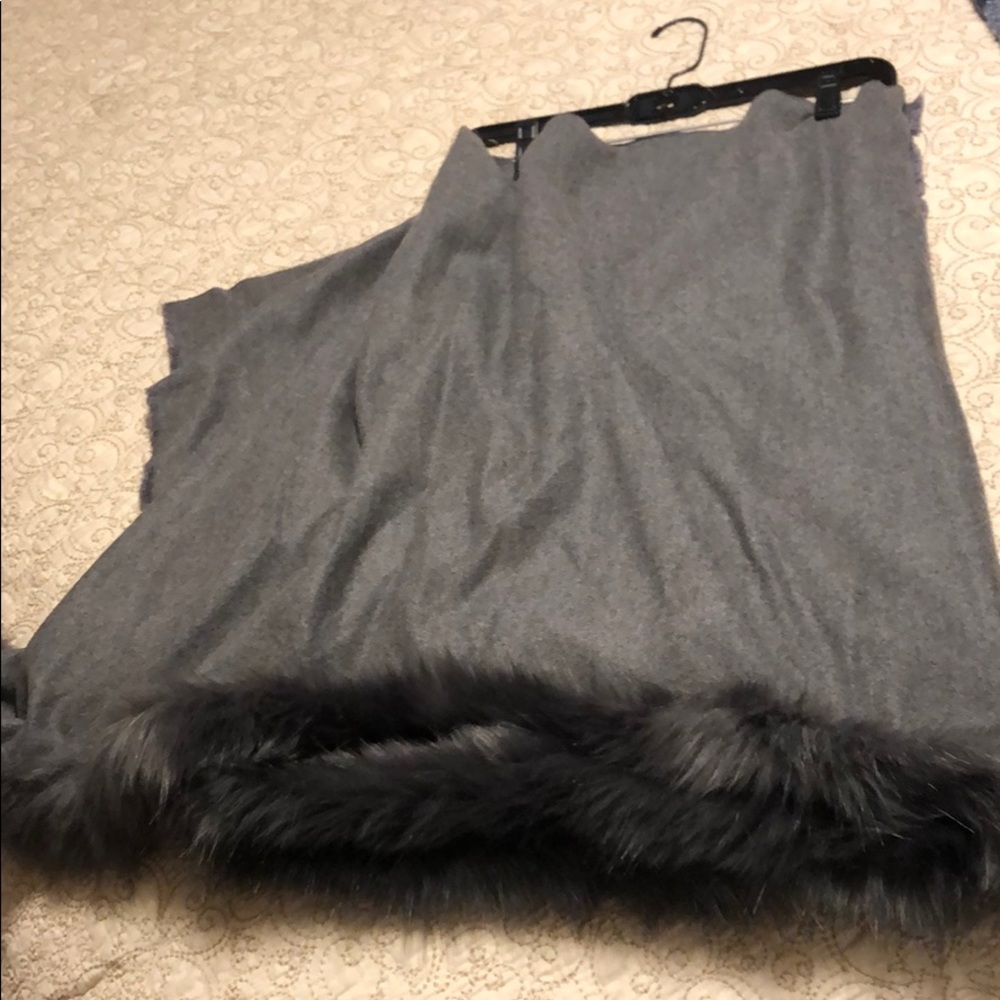 Soft light gray shawl